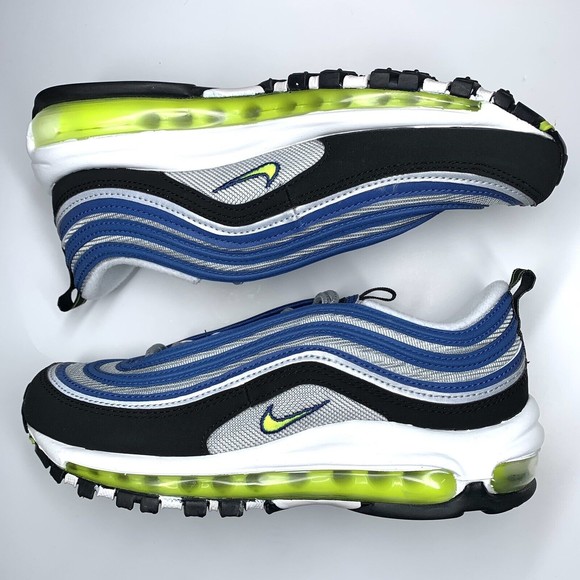 Nike Air Max 97 Women Shoes Size 9 Atlantic Blue Voltage Yellow DQ9131-400 - Picture 3 of 10